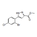 Methyl 5-(2-Bromo-4-chlorophenyl)-1H-pyrazole-3-carboxylate