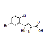 5-(5-Bromo-2-chlorophenyl)-1H-pyrazole-3-carboxylic Acid