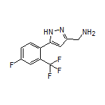 5-[4-Fluoro-2-(trifluoromethyl)phenyl]-1H-pyrazole-3-methanamine