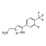 5-[3-Fluoro-4-(trifluoromethyl)phenyl]-1H-pyrazole-3-methanamine