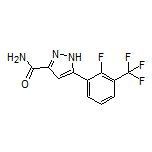 5-[2-Fluoro-3-(trifluoromethyl)phenyl]-1H-pyrazole-3-carboxamide