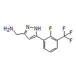 5-[2-Fluoro-3-(trifluoromethyl)phenyl]-1H-pyrazole-3-methanamine