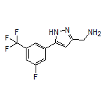 5-[3-Fluoro-5-(trifluoromethyl)phenyl]-1H-pyrazole-3-methanamine