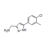 5-(4-Chloro-3-methylphenyl)-1H-pyrazole-3-methanamine