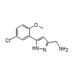5-(5-Chloro-2-methoxyphenyl)-1H-pyrazole-3-methanamine
