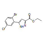 Ethyl 5-(2-Bromo-5-chlorophenyl)-1H-pyrazole-3-carboxylate