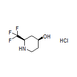 (2R,4S)-2-(Trifluoromethyl)piperidin-4-ol Hydrochloride