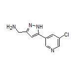 5-(5-Chloropyridin-3-yl)-1H-pyrazole-3-methanamine