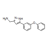 5-(3-Phenoxyphenyl)-1H-pyrazole-3-methanamine