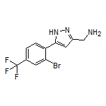 5-[2-Bromo-4-(trifluoromethyl)phenyl]-1H-pyrazole-3-methanamine