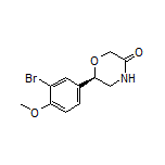 (R)-6-(3-Bromo-4-methoxyphenyl)morpholin-3-one