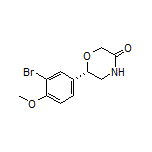 (S)-6-(3-Bromo-4-methoxyphenyl)morpholin-3-one
