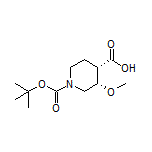 (3S,4S)-1-Boc-3-methoxypiperidine-4-carboxylic Acid