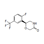 (S)-6-[2-Fluoro-5-(trifluoromethyl)phenyl]morpholin-3-one