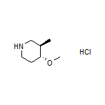 (3R,4R)-4-Methoxy-3-methylpiperidine Hydrochloride