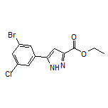 Ethyl 5-(3-Bromo-5-chlorophenyl)-1H-pyrazole-3-carboxylate