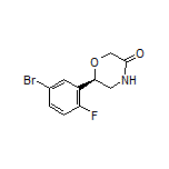 (R)-6-(5-Bromo-2-fluorophenyl)morpholin-3-one