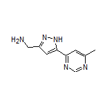 5-(6-Methylpyrimidin-4-yl)-1H-pyrazole-3-methanamine