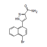 5-(4-Bromonaphthalen-1-yl)-1H-pyrazole-3-carboxamide
