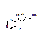 5-(5-Bromopyrimidin-4-yl)-1H-pyrazole-3-methanamine