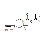 1-Boc-4-(hydroxymethyl)-2,2-dimethylpiperidine-4-carbonitrile