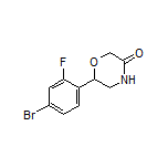 6-(4-Bromo-2-fluorophenyl)morpholin-3-one