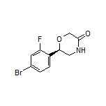 (R)-6-(4-Bromo-2-fluorophenyl)morpholin-3-one