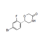 (S)-6-(4-Bromo-2-fluorophenyl)morpholin-3-one