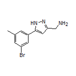 5-(3-Bromo-5-methylphenyl)-1H-pyrazole-3-methanamine