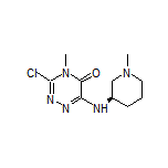 (R)-3-Chloro-4-methyl-6-[(1-methylpiperidin-3-yl)amino]-1,2,4-triazin-5(4H)-one