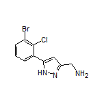 5-(3-Bromo-2-chlorophenyl)-1H-pyrazole-3-methanamine
