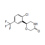 (S)-6-[2-Chloro-5-(trifluoromethyl)phenyl]morpholin-3-one