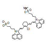Sodium 4-[(E)-2-[(E)-2-[2-Chloro-3-[(E)-2-[1-(4-sulfonatobutyl)benzo[cd]indol-1-ium-2-yl]vinyl]cyclohex-2-en-1-ylidene]ethylidene]benzo[cd]indol-1(2H)-yl]butane-1-sulfonate