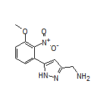 5-(3-Methoxy-2-nitrophenyl)-1H-pyrazole-3-methanamine