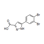 5-(3,4-Dibromophenyl)-1H-pyrazole-3-carboxylic Acid
