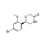 (R)-6-(4-Bromo-2-methoxyphenyl)morpholin-3-one