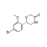 (S)-6-(4-Bromo-2-methoxyphenyl)morpholin-3-one