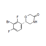 (S)-6-(3-Bromo-2,4-difluorophenyl)morpholin-3-one