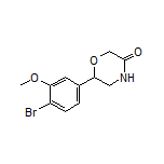 6-(4-Bromo-3-methoxyphenyl)morpholin-3-one