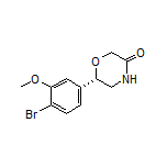 (S)-6-(4-Bromo-3-methoxyphenyl)morpholin-3-one
