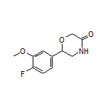 6-(4-Fluoro-3-methoxyphenyl)morpholin-3-one