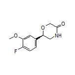 (R)-6-(4-Fluoro-3-methoxyphenyl)morpholin-3-one