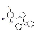 (S)-2-Bromo-6-[[2-(hydroxydiphenylmethyl)pyrrolidin-1-yl]methyl]-4-methoxyphenol