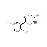 (R)-6-(2-Bromo-5-fluorophenyl)morpholin-3-one