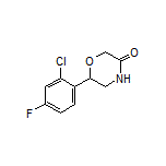 6-(2-Chloro-4-fluorophenyl)morpholin-3-one