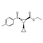 Ethyl (2R,3R)-3-Cyclopropyl-1-[(R)-p-tolylsulfinyl]aziridine-2-carboxylate