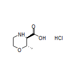 (2S,3R)-2-Methylmorpholine-3-carboxylic Acid Hydrochloride