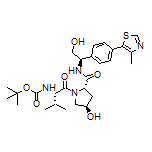 (2S,4R)-1-(Boc-L-valyl)-4-hydroxy-N-[(R)-2-hydroxy-1-[4-(4-methylthiazol-5-yl)phenyl]ethyl]pyrrolidine-2-carboxamide