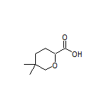5,5-Dimethyltetrahydro-2H-pyran-2-carboxylic Acid