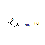 (5,5-Dimethyltetrahydrofuran-3-yl)methanamine Hydrochloride